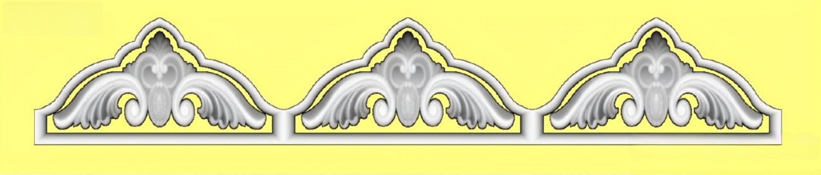 Mix - MIX-58 Classic Ornamental Border Relief Carving 3D Model